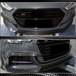 Lame de pare-chocs avant Lip V4 (pour S-Line Sedan 2017-2020, Carbone) Audi A3 2012-2020 photo 4