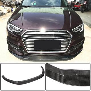 Lame de pare-chocs avant Lip V3 (pour S-Line Sedan 2017-2020, Carbone) Audi A3 2012-2020 photo 1