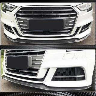 Lame de pare-chocs avant Lip V3 (pour S-Line Sedan 2017-2020, Carbone) Audi A3 2012-2020 photo 3