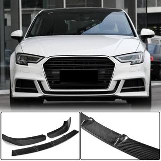 Lame de pare-chocs avant Lip V2 (pour S-Line Sedan 2017-2020, Carbone) Audi A3 2012-2020 photo 1