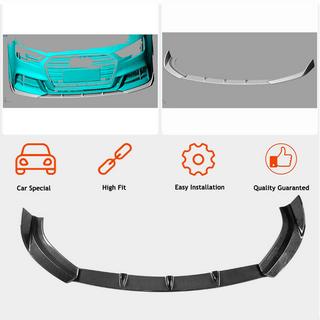 Lame de pare-chocs avant Lip V2 (pour S-Line Sedan 2017-2020, Carbone) Audi A3 2012-2020 photo 2