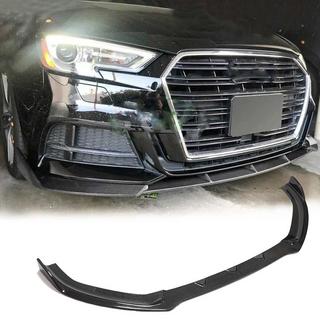 Lame de pare-chocs avant Lip V1 (pour S-Line 2017-2020 Sedan, Carbone) Audi A3 2012-2020 photo 1