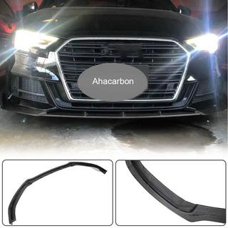 Lame de pare-chocs avant Lip V1 (pour S-Line 2017-2020 Sedan, Carbone) Audi A3 2012-2020 photo 2