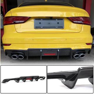 Diffuseur de pare-chocs arrière V3 pour S-Line Sedan 2017-2020 (Carbone) Audi A3 2012-2020 photo 1
