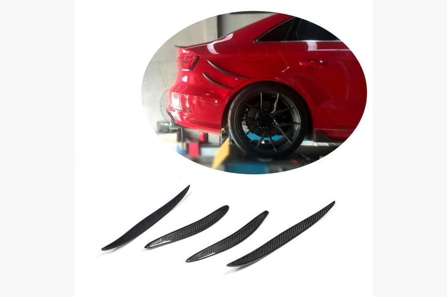 Audi A3 2012-2020 Diffuseur arrière (pour S-Line Sedan 2012-2016, Carbone) Image