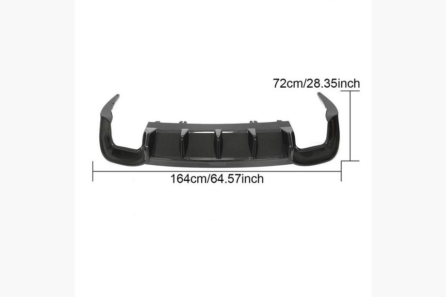 Audi A4 B10 2024- Diffuseur de Pare-Chocs Arrière V2 (pour S-Line, Carbone) Photo 6