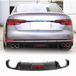 Diffuseur de pare-chocs arrière V1 (pour S-Line Sedan 2015-2019, Carbone) photo 1