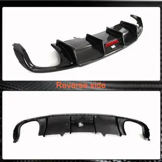 Diffuseur de pare-chocs arrière V1 (pour S-Line Sedan 2015-2019, Carbone) photo 4