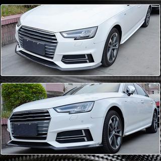 Lame de pare-chocs avant Lip V4 (pour S-Line Sedan 2015-2019, Carbone) photo 3