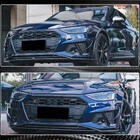 Audi A4 B9 2015-2024 Lame de pare-chocs avant Lip V2 (pour S-Line Sedan 2019-2024, Carbone) photo 5