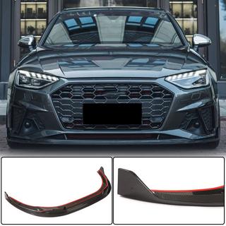 Lame de pare-chocs avant Lip V1 (pour S-Line Sedan 2019-2024, Carbone) photo 1