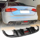 Audi A4 B8 2007-2015 Diffuseur de Pare-chocs Arrière V1 (pour S4 2009-2012, Carbone) photo 9