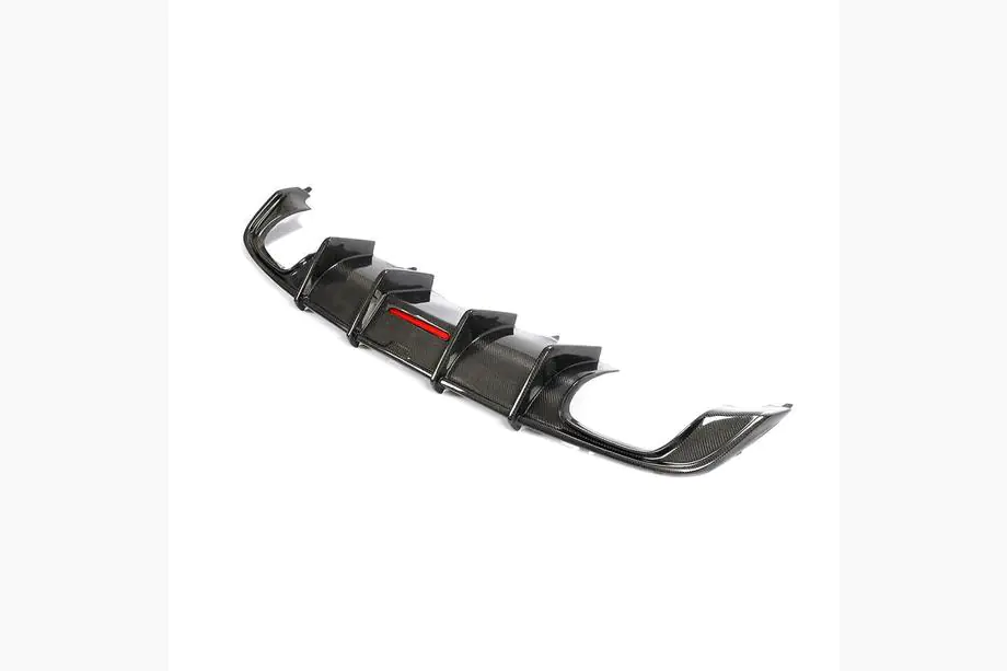 Audi A5 2016-2025 Diffuseur de Pare-chocs Arrière V1 (pour S-Line 2016-2020, Carbone) Photo 10