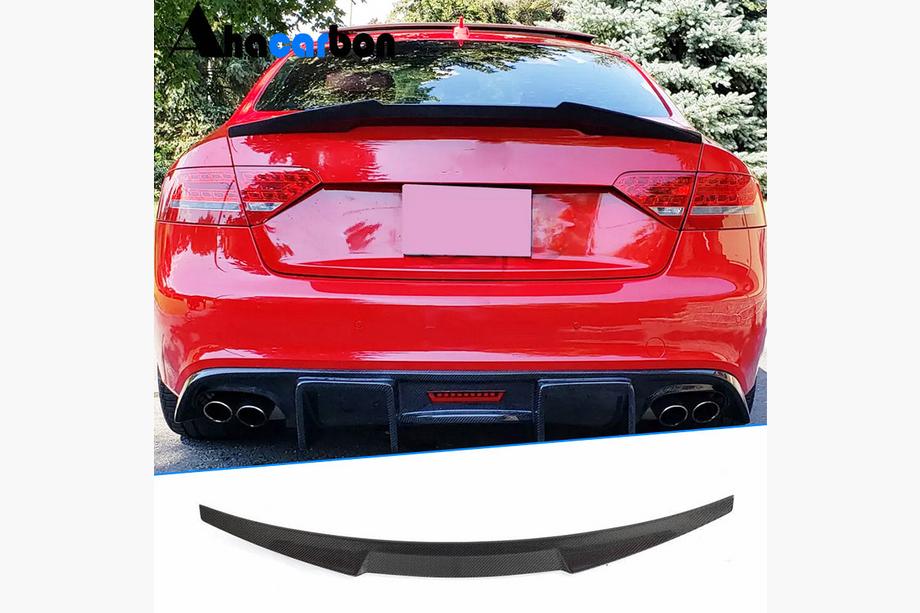 Audi A5 2007-2015 Aileron V2 (pour Coupe, Carbone) Image