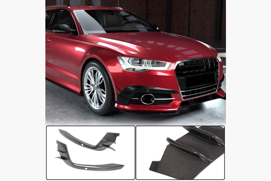 Audi A6 C7 2011-2017 Caches de Phares Antibrouillard Carbone (pour S-Line 2014-2018) Image