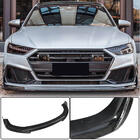 Audi A7 2018- Lame avant pare-chocs (pour S-Line 2018-2022, Carbone) photo 1
