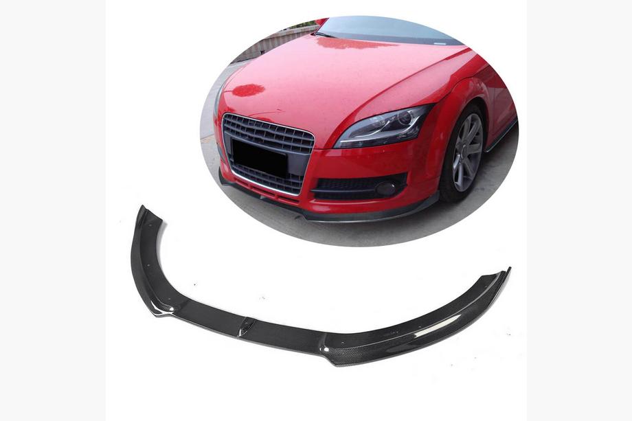 Audi TT 2006-2014 Lame avant V1 pour pare-chocs (2006-2010, Carbone) Image