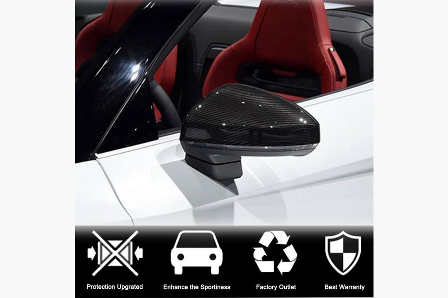 Audi TT 2014-2023 Coques de Rétroviseurs Remplacement (Carbone) V2 Photo 3