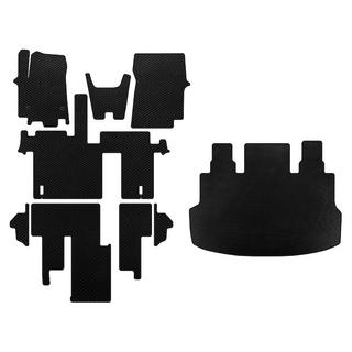 Tapis de sol EVA (habitacle complet, 1+1, 5/9 places, Noir)