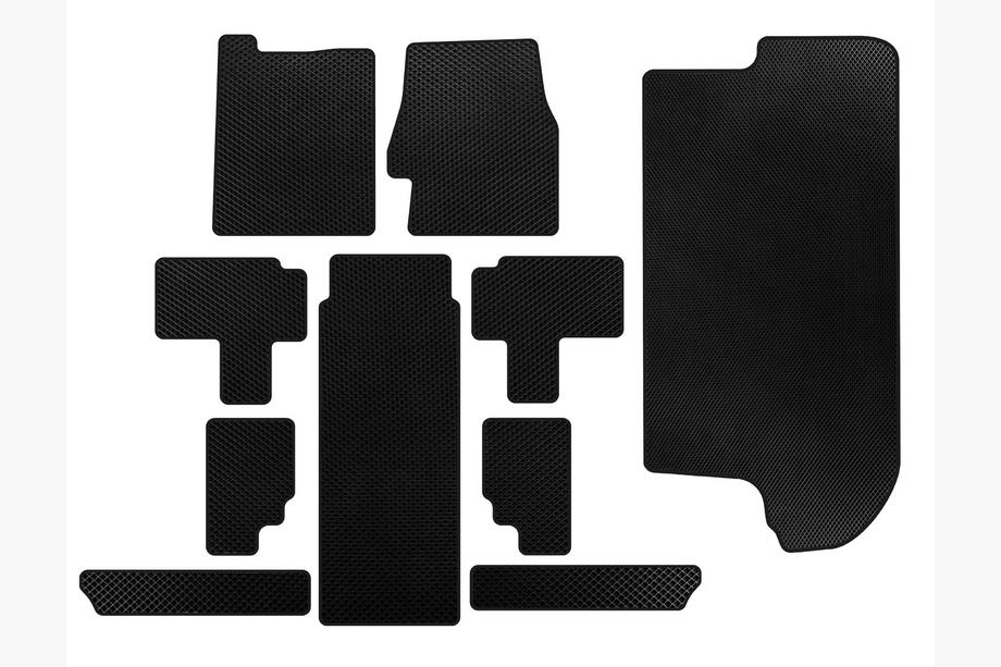 Kia Carnival 2002-2013 Tapis de sol EVA (habitacle complet, Noir) Image