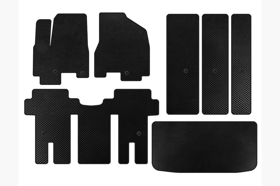 Kia Carnival 2014-2020 Tapis de sol EVA (habitacle complet, Noir) Image