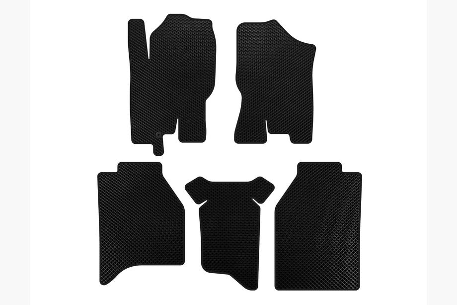 Nissan Navara 2006-2015 Tapis de sol EVA (sans compartiments, noirs) Image