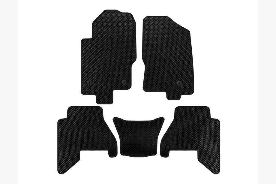Nissan Pathfinder R51 2005-2014 Tapis de sol EVA V2 (2 rangées, noirs, 2010-2014) Image