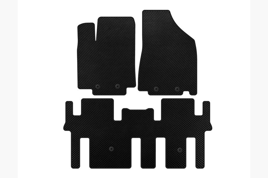 Nissan Pathfinder R52 2012-2021 Tapis de sol EVA (2 Rangées, Noir) Image