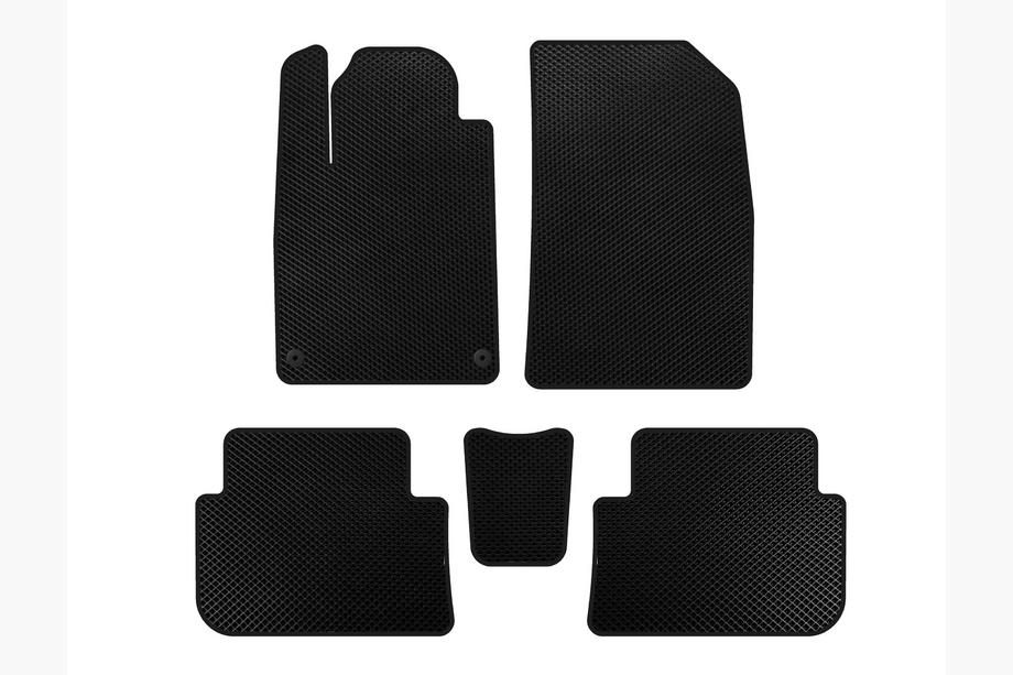 Peugeot 407 2004-2011 Tapis de sol EVA (SD, Noir) Image