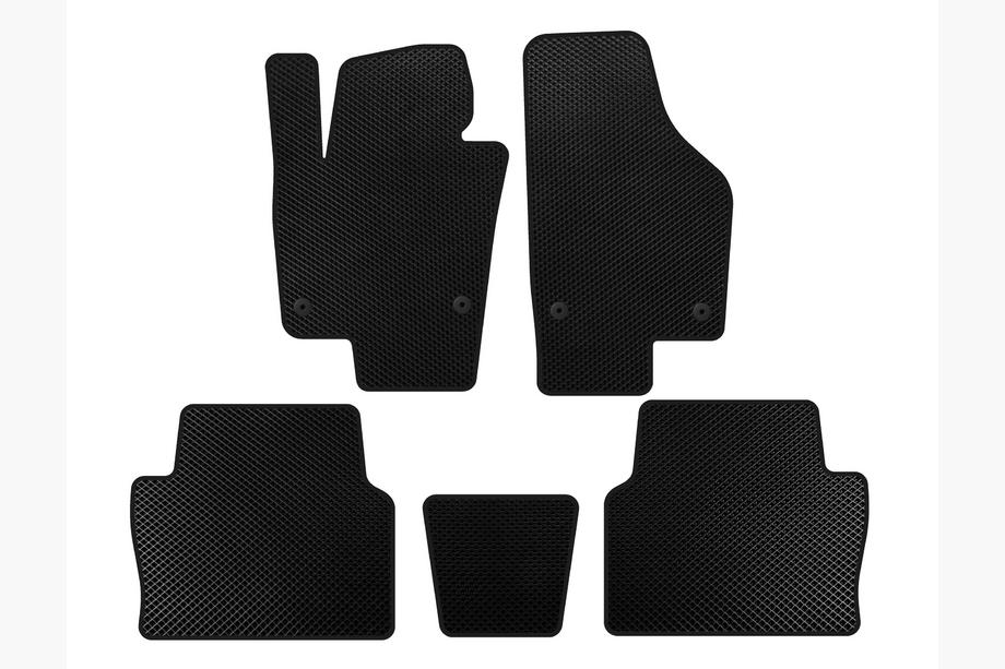 Seat Alhambra 2010- Tapis de sol EVA (2 rangées, noir) Image