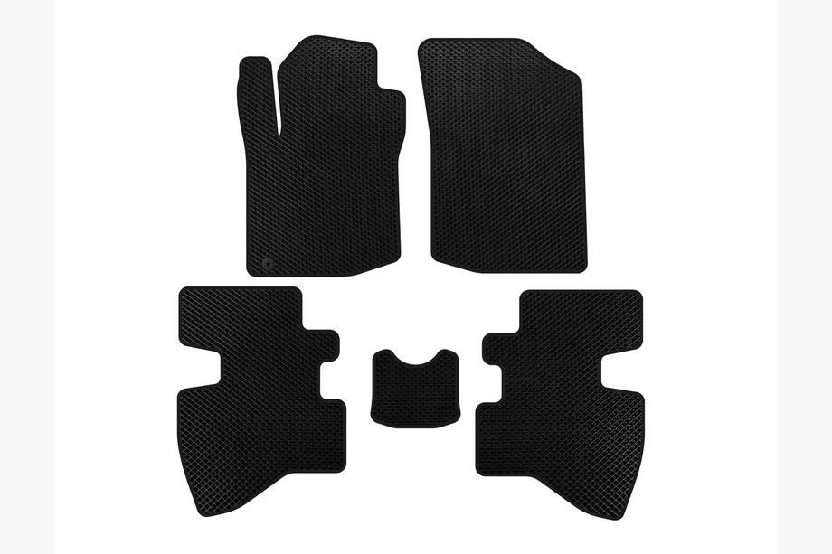 Toyota Aygo 2007-2014 Tapis de sol EVA (2007-2009, HB, 3 Portes, Noir) Photo 1