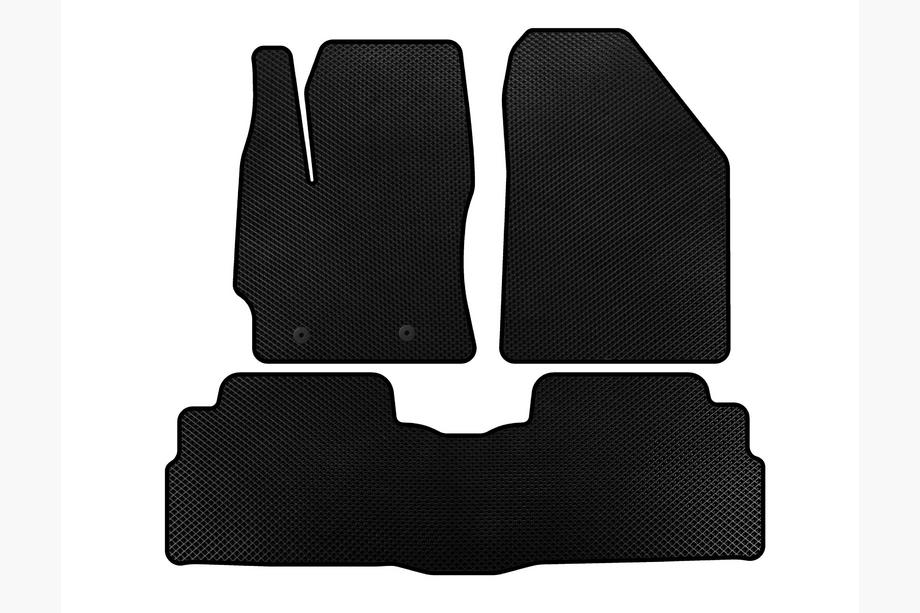 Toyota Verso 2009–2018 Tapis de sol EVA (2 Rangées, 7 Places, Noir) Image
