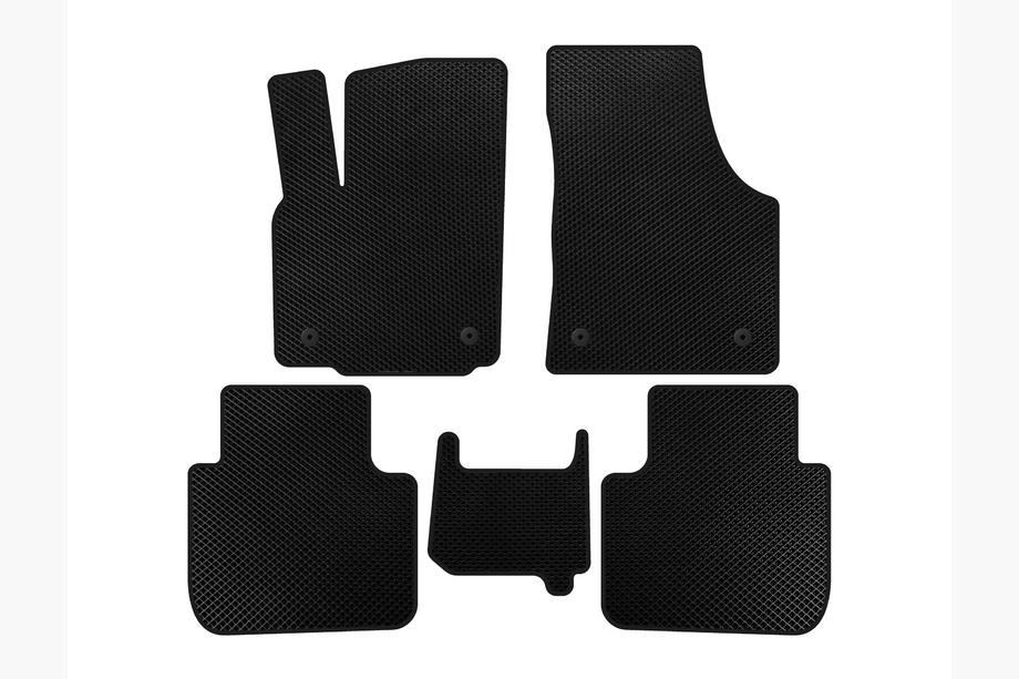 Volkswagen Atlas (Terramont) 2016- Tapis de sol EVA (2 Rangées, 7 Places, Noir) Image