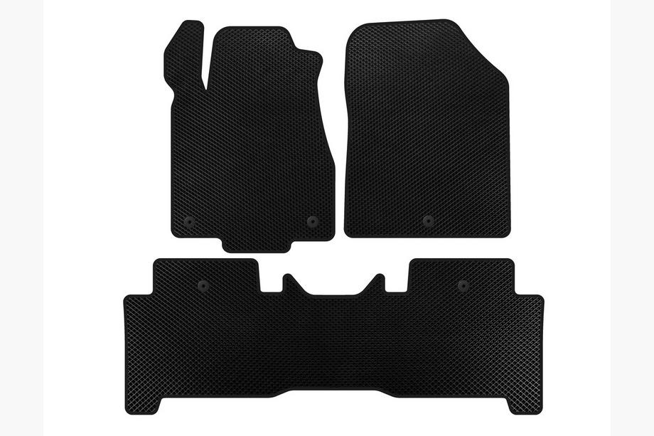 Acura MDX 2007-2013 Tapis de sol EVA (2 Rangées, Noir) Image