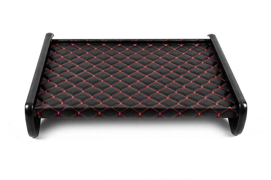 Mercedes Sprinter W907/W910 2018- Tablette de tableau de bord (Noir avec surpiqûre rouge) Photo 4