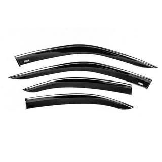 Déflecteurs de vitres avec moulure chromée (4 pcs, Niken) Opel Mokka 2021- photo 1