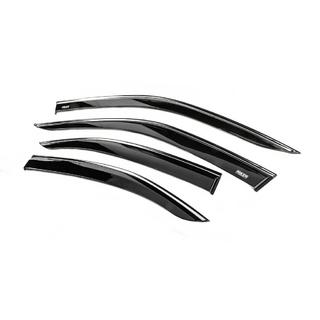 Déflecteurs de vitres avec moulure chromée (4 pcs, Niken) Opel Mokka 2021- photo 2