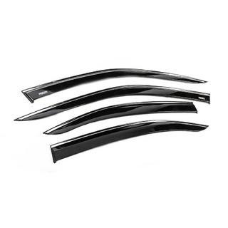 Déflecteurs de vitres avec moulure chromée (4 pcs, Niken) Opel Mokka 2021- photo 3