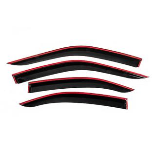 Déflecteurs de vitres avec moulure chromée (4 pcs, Niken) Opel Mokka 2021- photo 4