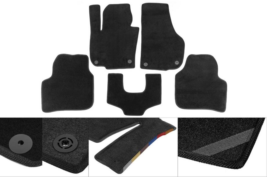 Ford Edge 2014-2024 Tapis de sol textile Premium (noir) Image