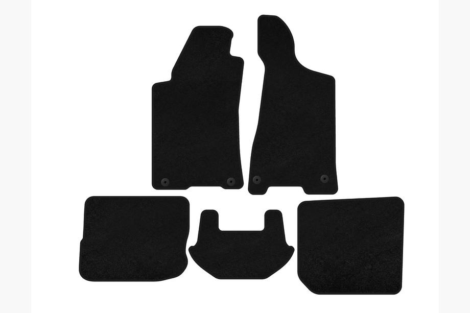 Audi 80/90 1987-1996 Tapis de sol textile Premium (1991-1996, Sedan, Noir) Image