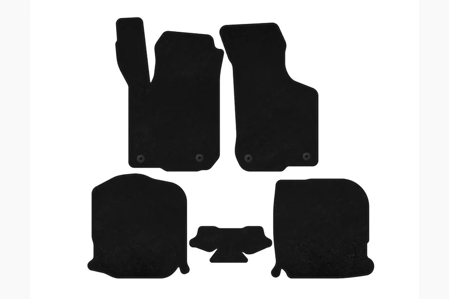 Audi A3 1996-2003 Tapis de sol textile Premium (HB, 3 portes, Noir) Photo 2