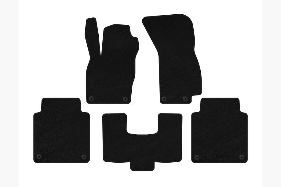 Audi A8 2018- Tapis de sol textile Premium (Long, Noir) Image