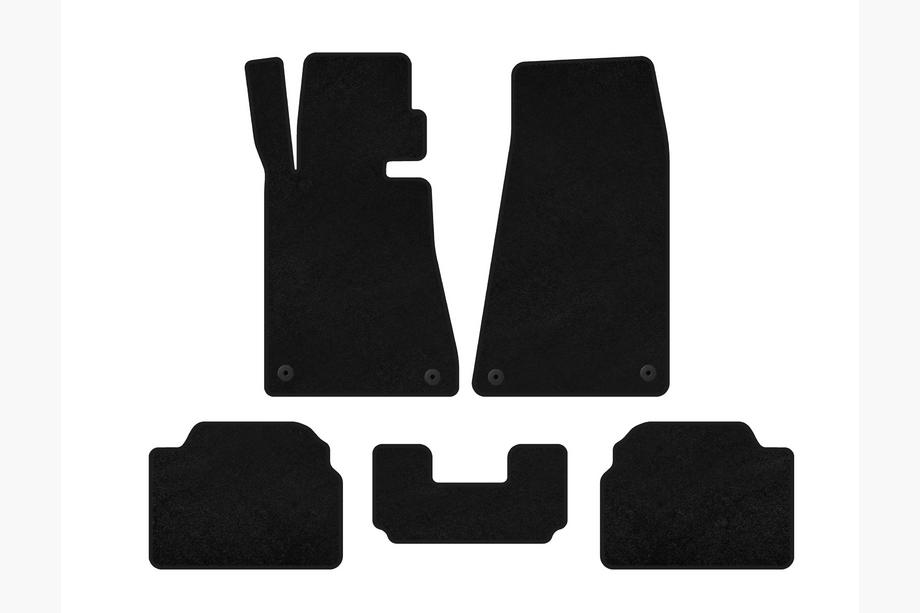 BMW 5 Series E34 1988-1995 Tapis de sol textile Premium (SD, Noir) Image