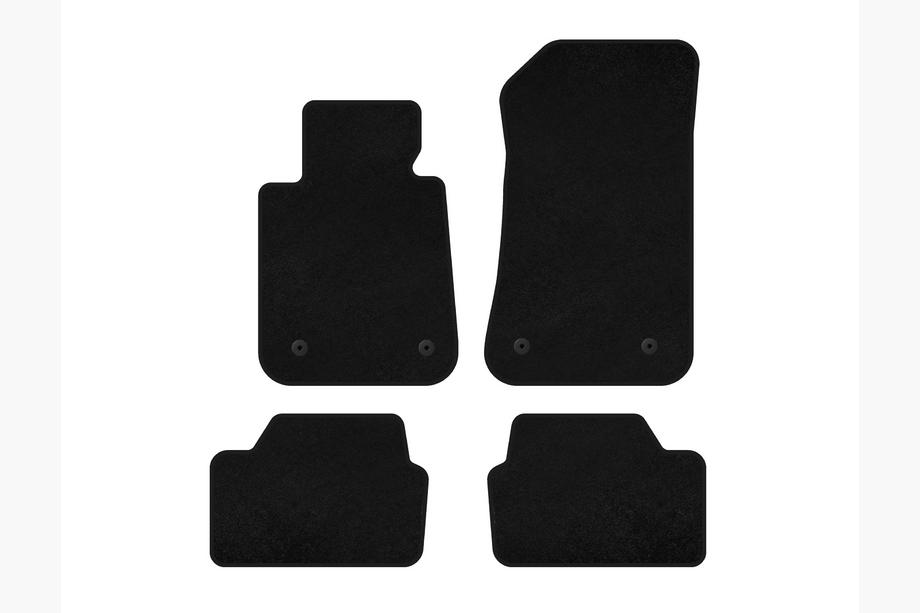 BMW 1 Series E81/E82/E87/E88 2004-2011 Tapis de sol textile Premium (Noir) Image