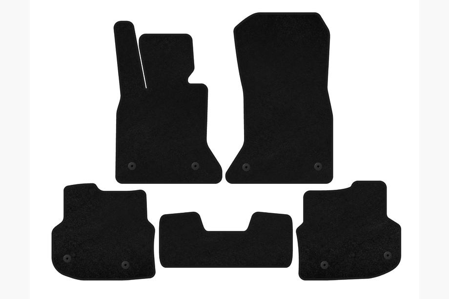 BMW 5 Series F10/F11 2010–2016 Tapis de sol textile Premium (2010-2013, Noir) Photo 1