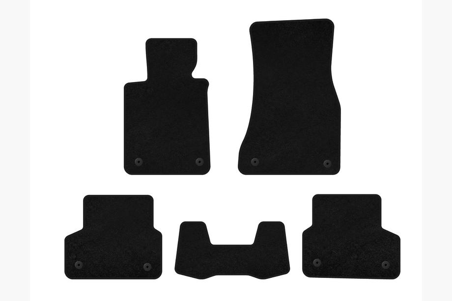 BMW Série 5 G30/G31 2017–2023 Tapis de sol textile Premium (noir) Image