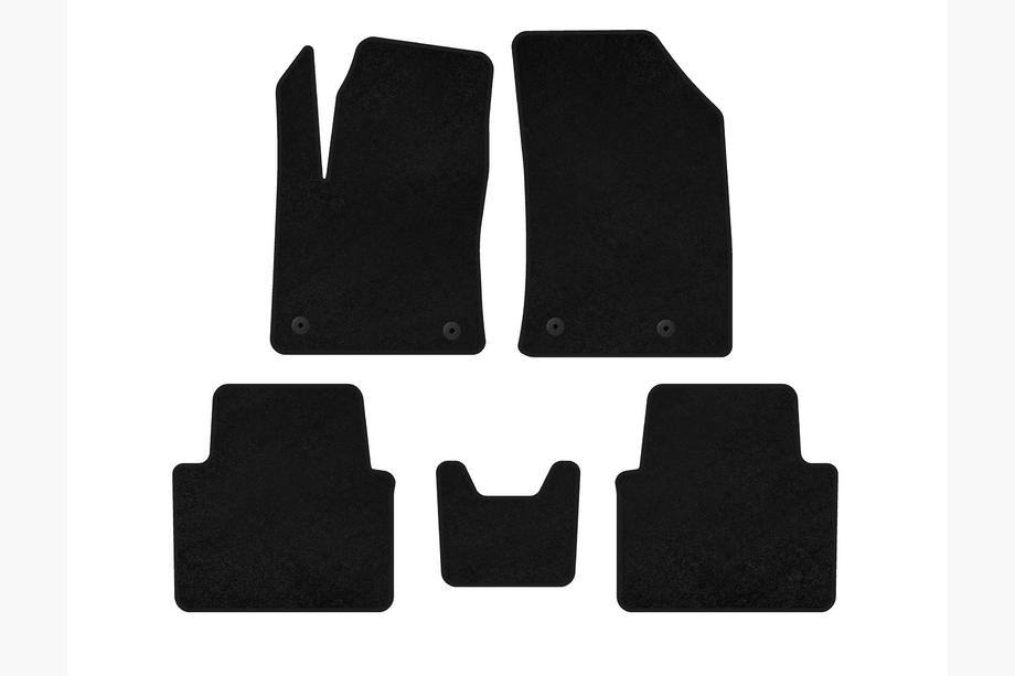 Citroen C-3 Aircross 2017-2024 Tapis de sol textile Premium (Noir) Image