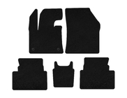 Citroen C5 Aircross 2017-2025 Tapis de sol textile Premium (Pédale d'accélérateur au plancher, Noir) photo 2