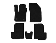 Dacia Lodgy 2012-2022 Tapis de Sol Textile Premium (2 Rangées, 7 Places, Noir) photo 1
